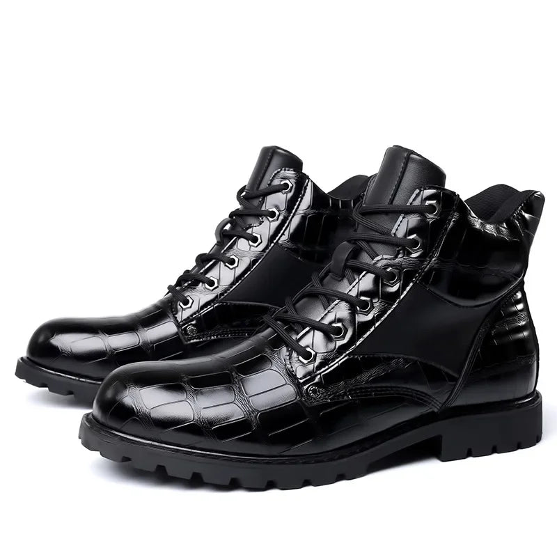 Damon | Crocodile Leather Boots