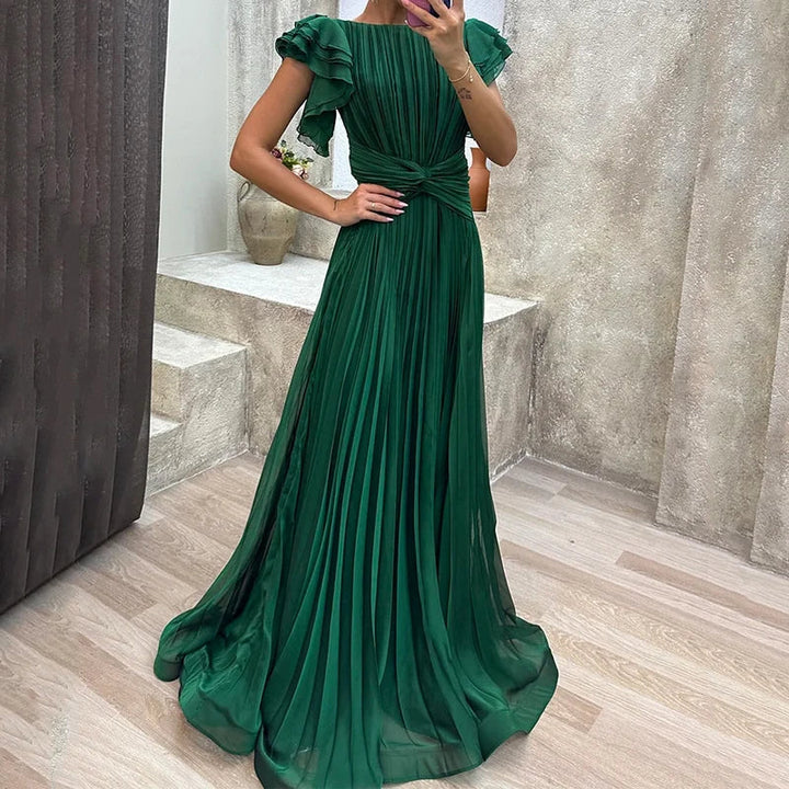 Liora | Pleated Evening Gown