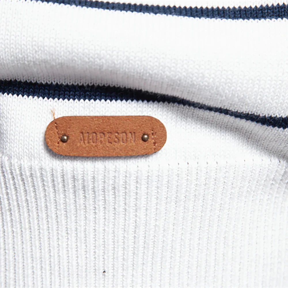 Victor | Men's Sweater with Modern Stripe Design