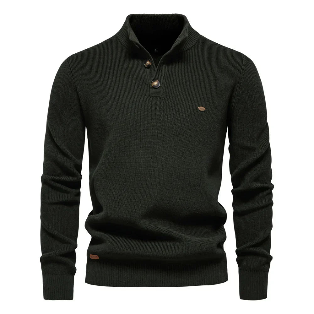 Nathan | Stylish Men’s Button-Detail Pullover