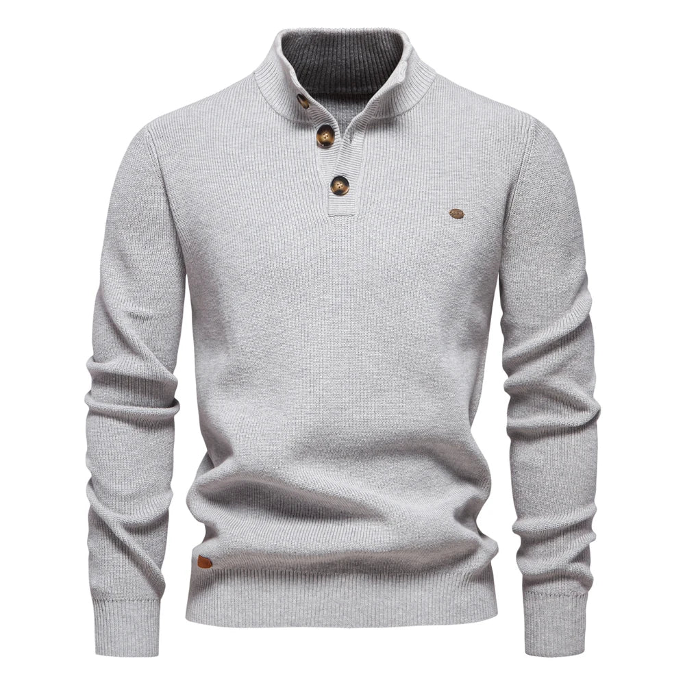 Nathan | Stylish Men’s Button-Detail Pullover