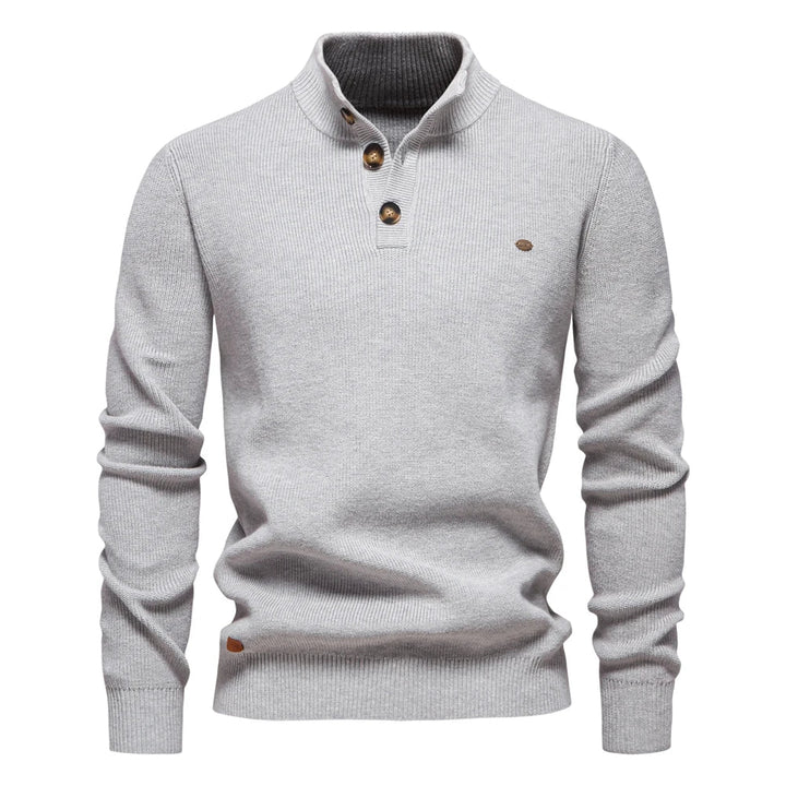 Nathan | Stylish Men’s Button-Detail Pullover