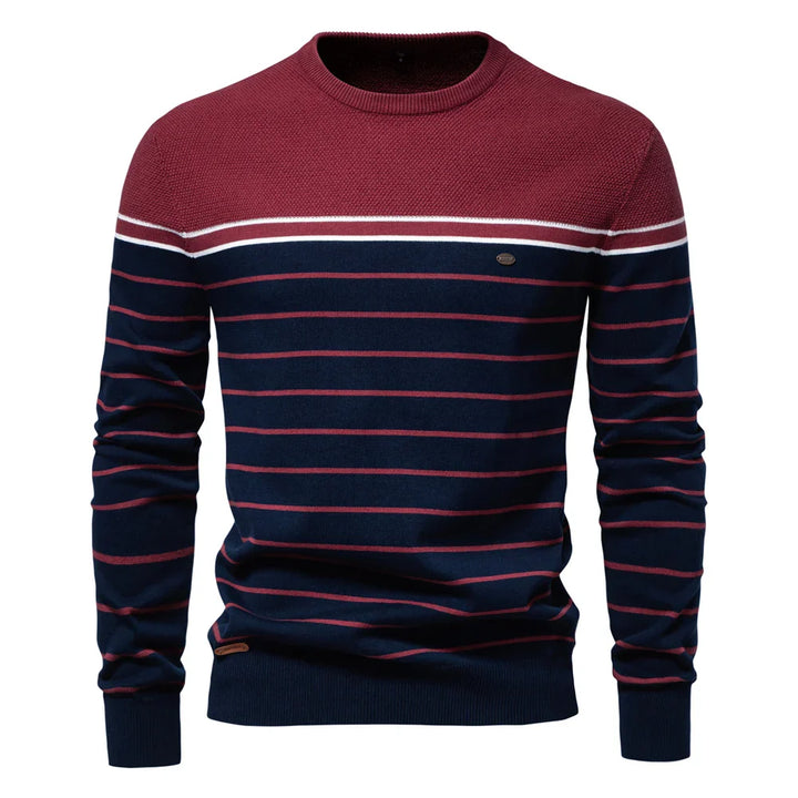 Victor | Men's Sweater with Modern Stripe Design