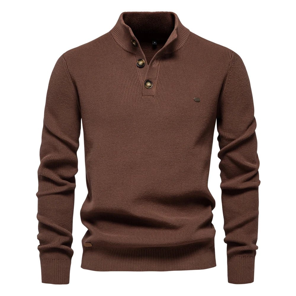 Nathan | Stylish Men’s Button-Detail Pullover
