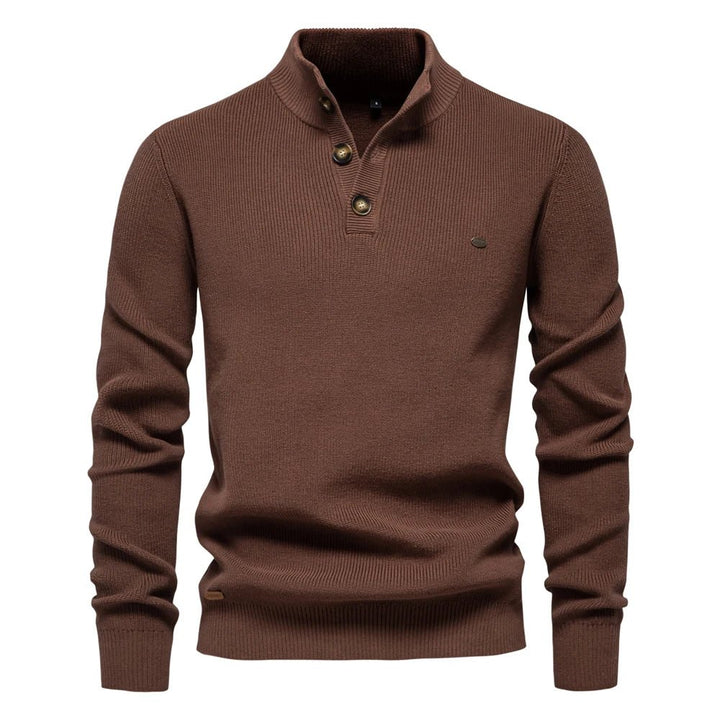 Nathan | Stylish Men’s Button-Detail Pullover