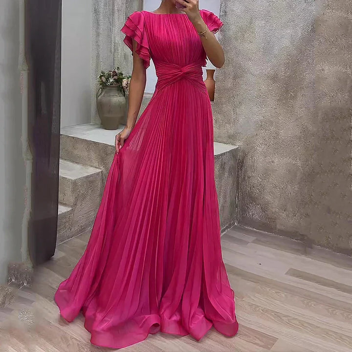 Liora | Pleated Evening Gown
