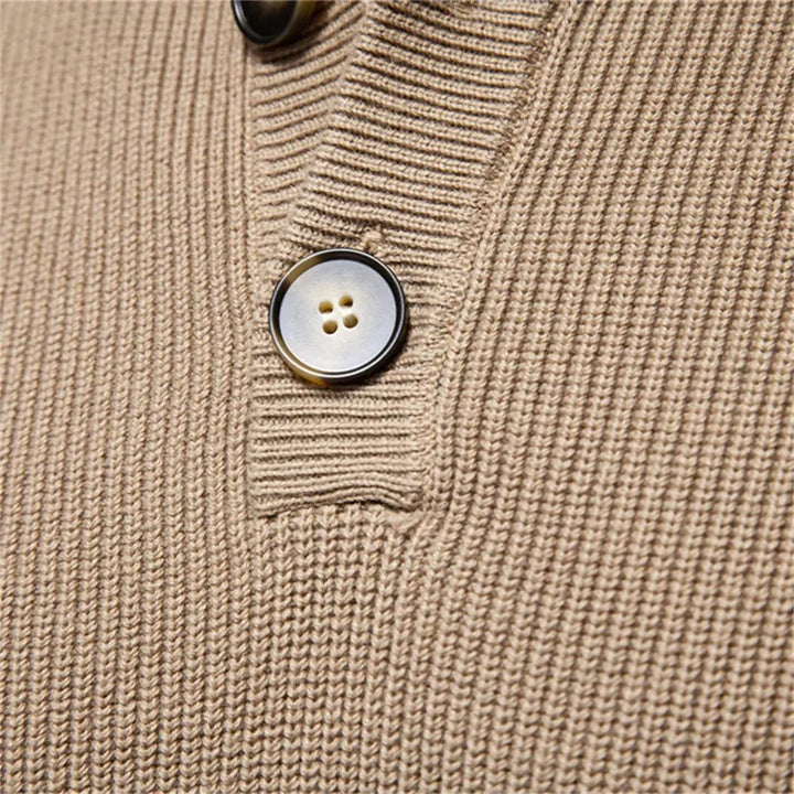 Nathan | Stylish Men’s Button-Detail Pullover