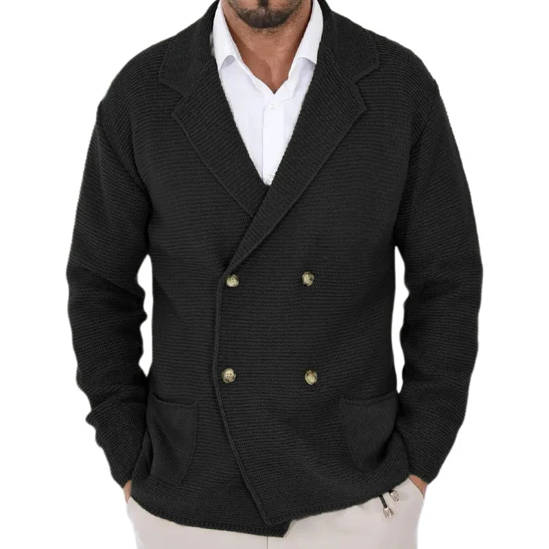 Ethan | Knitted Double-Breasted Cardigan