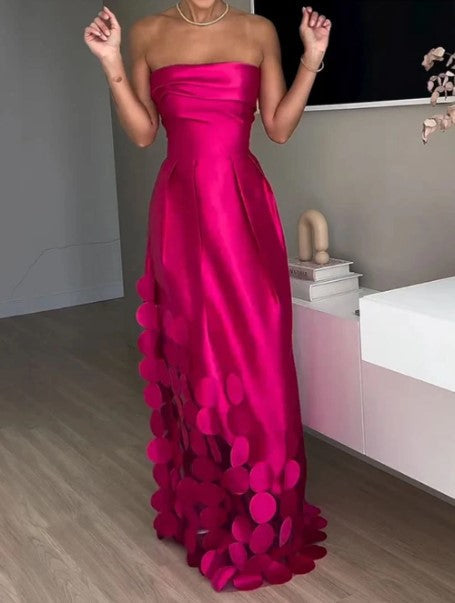 Caroline | Long Sheath Circle Dress