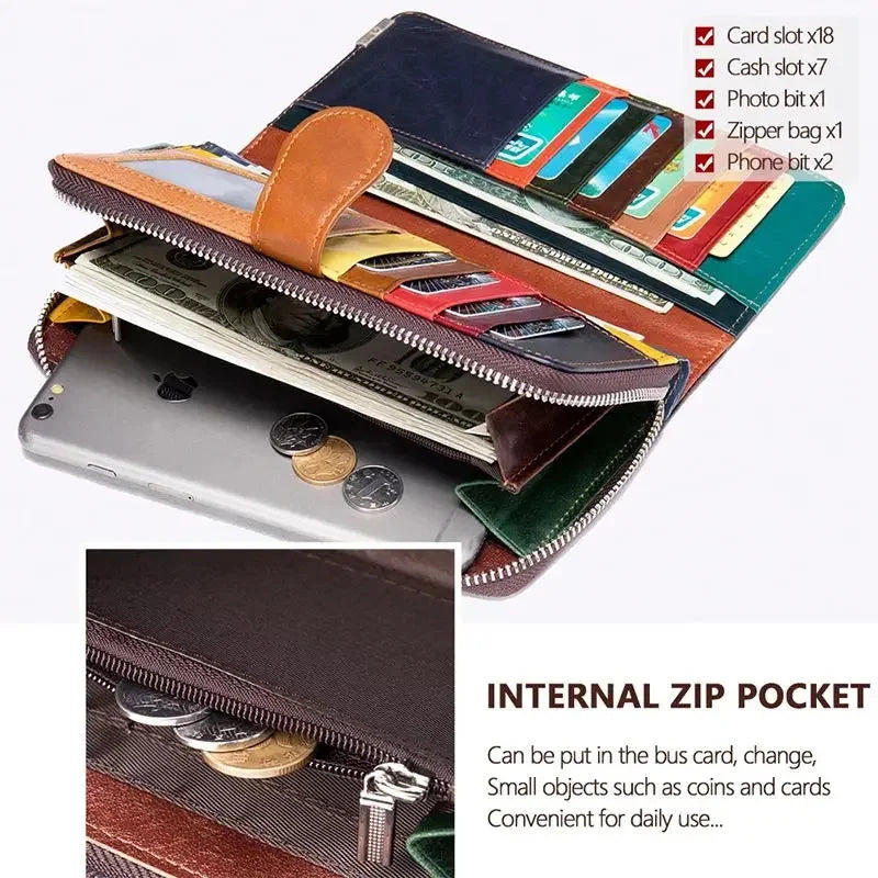 Vivienne | Long Women's Handbag in Vintage Style