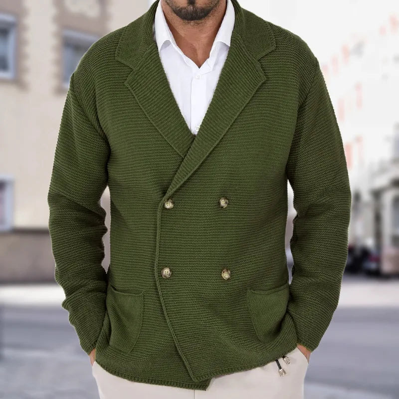 Ethan | Knitted Double-Breasted Cardigan