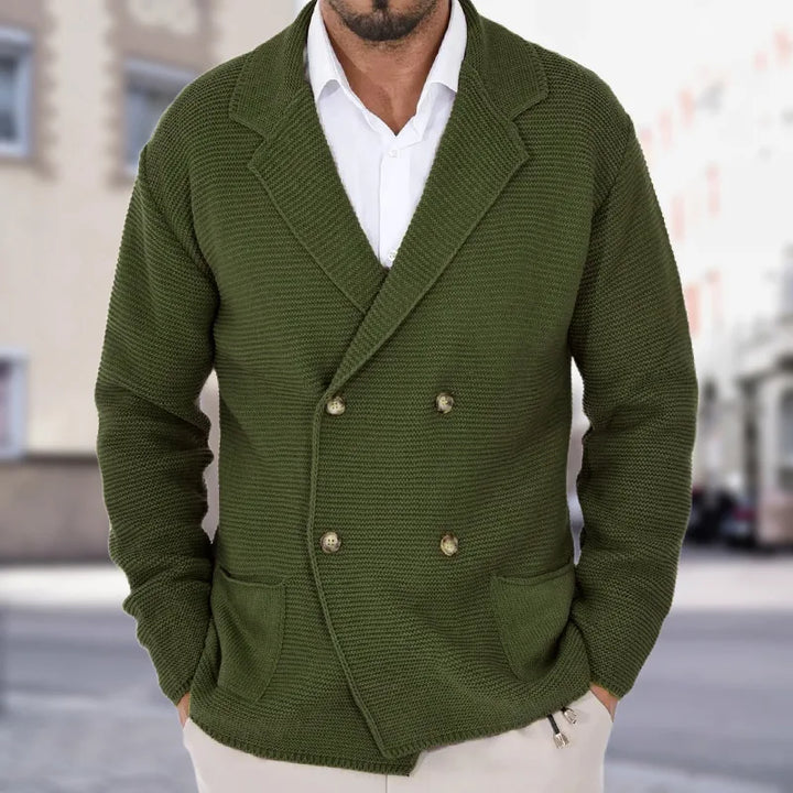 Ethan | Knitted Double-Breasted Cardigan