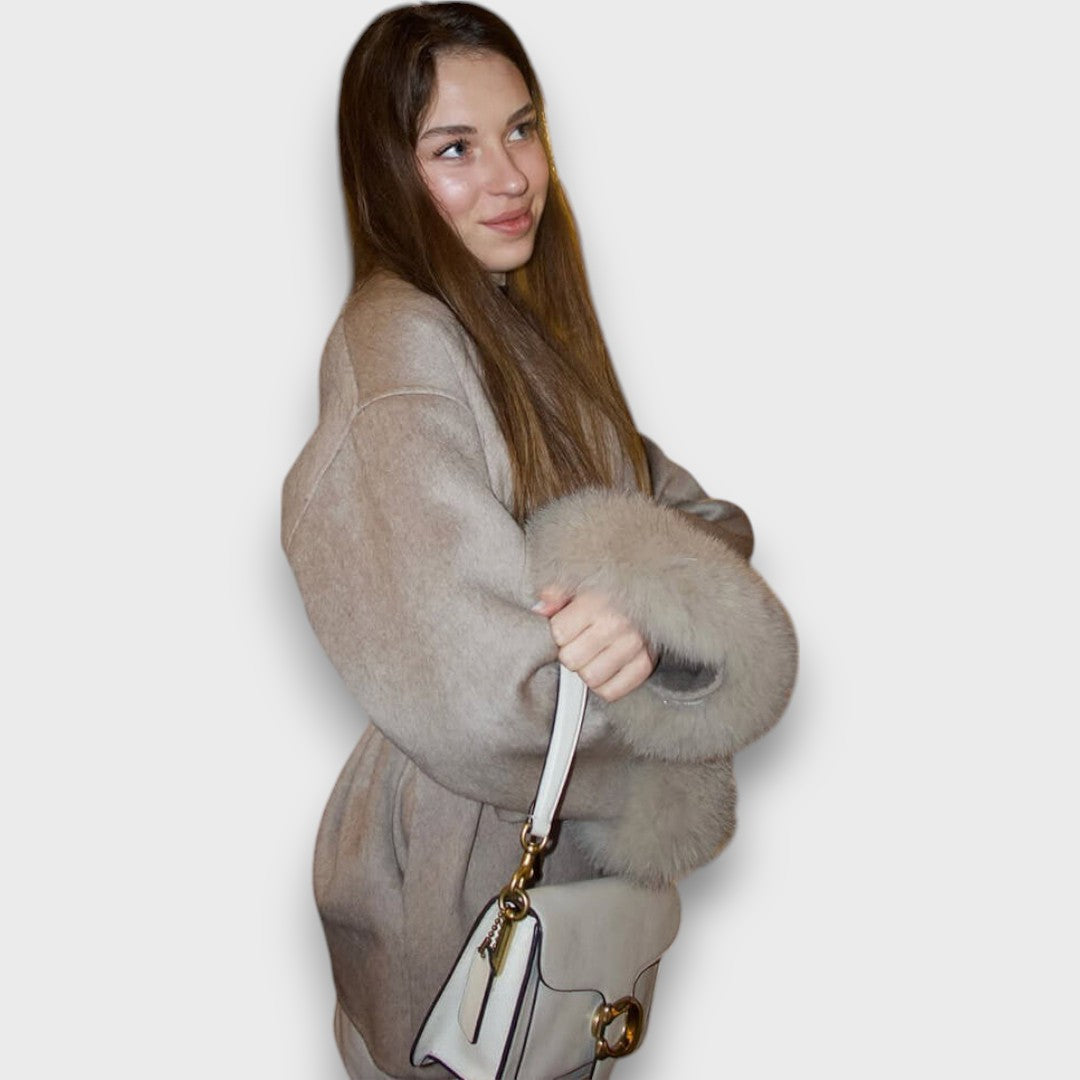 Leontine | Fur-Cuff Winter Coat