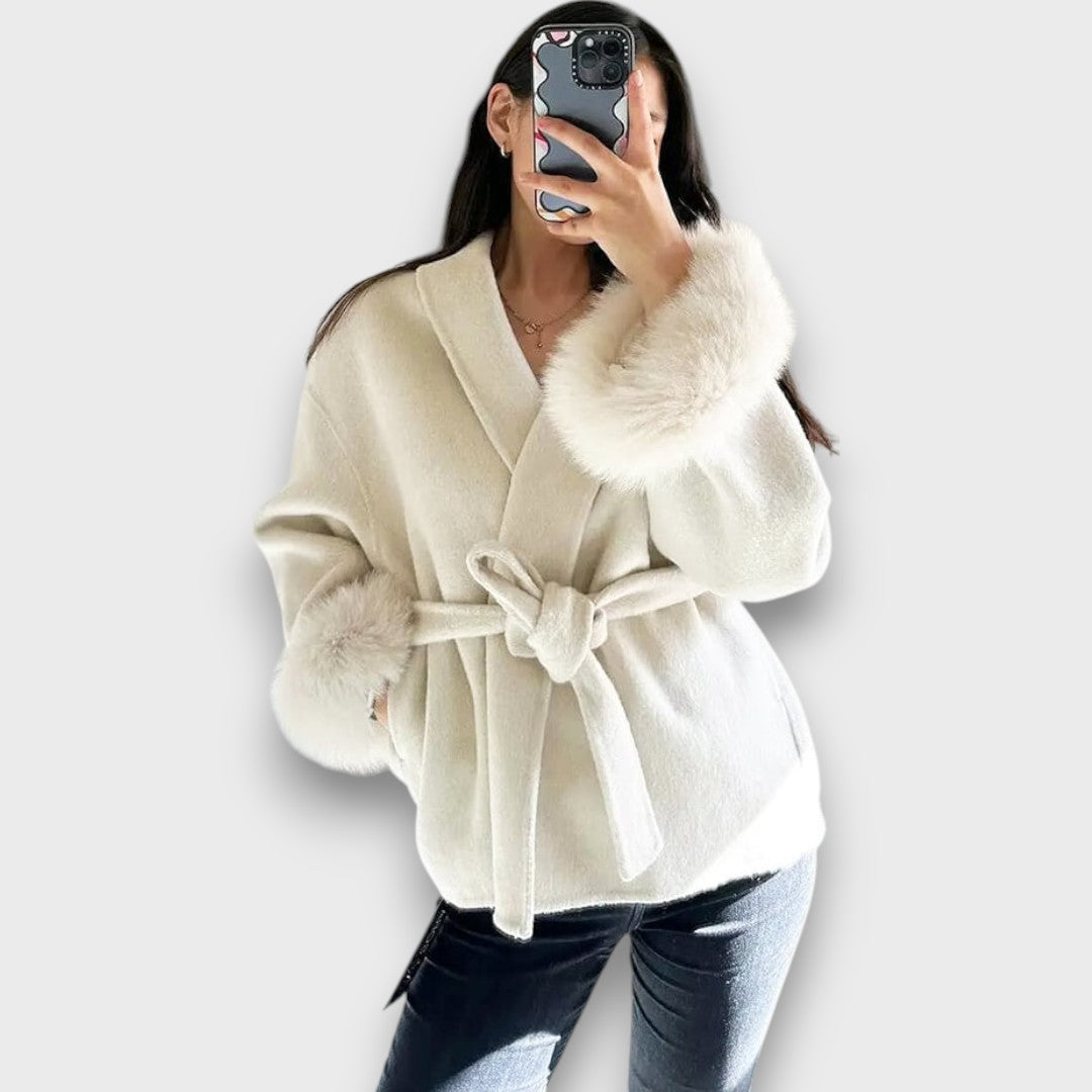 Leontine | Fur-Cuff Winter Coat