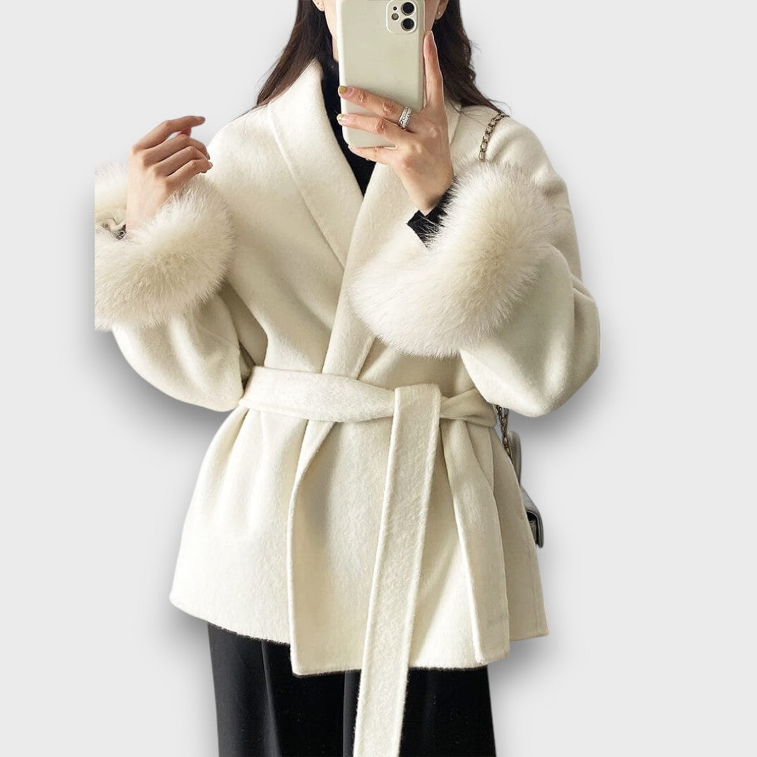 Leontine | Fur-Cuff Winter Coat