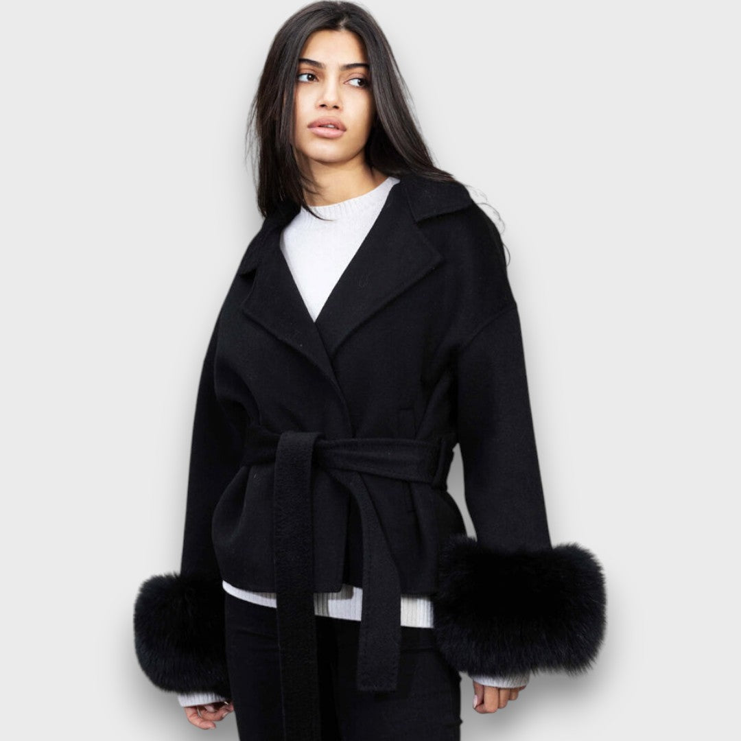 Leontine | Fur-Cuff Winter Coat