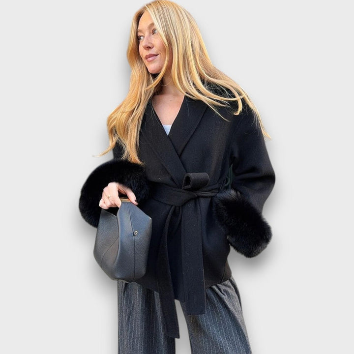 Leontine | Fur-Cuff Winter Coat