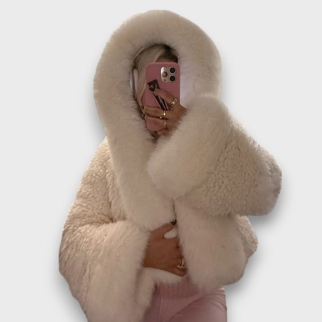 Ardelle | Short Faux Fur Jacket with Hood