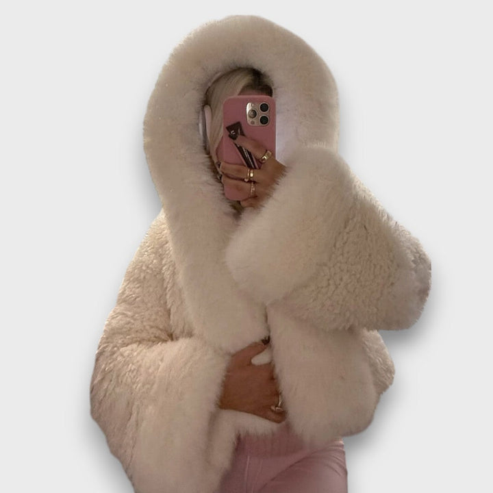 Ardelle | Short Faux Fur Jacket with Hood