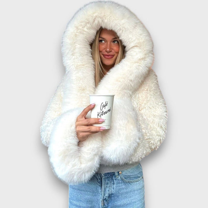 Ardelle | Short Faux Fur Jacket with Hood