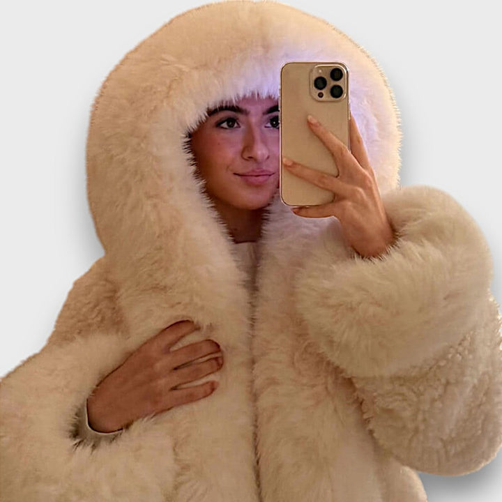 Ardelle | Short Faux Fur Jacket with Hood