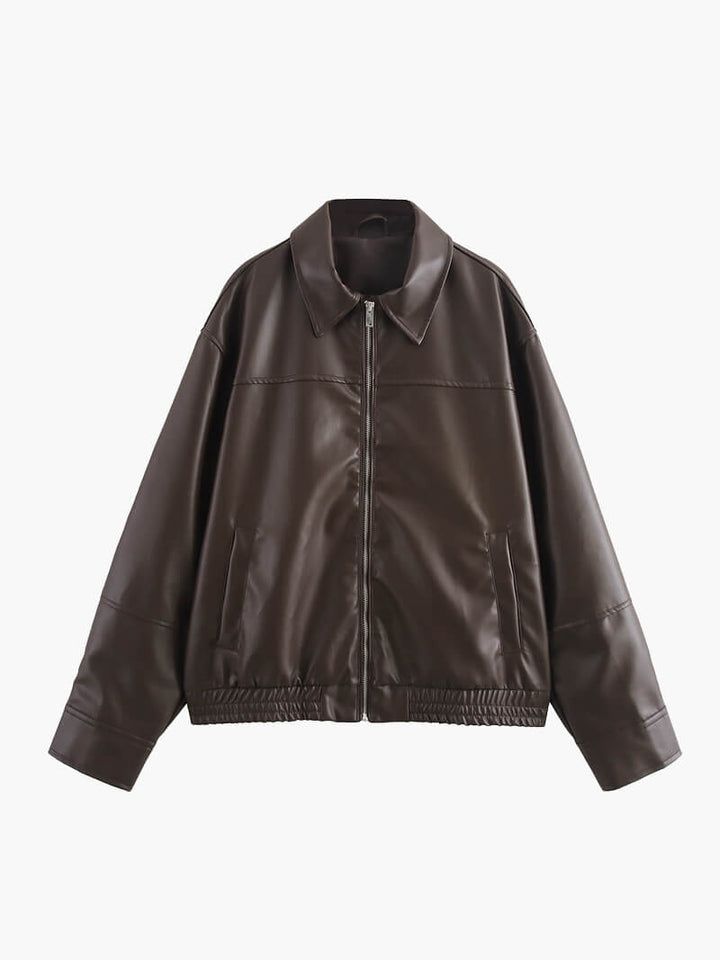 Aria | Faux Leather Jacket