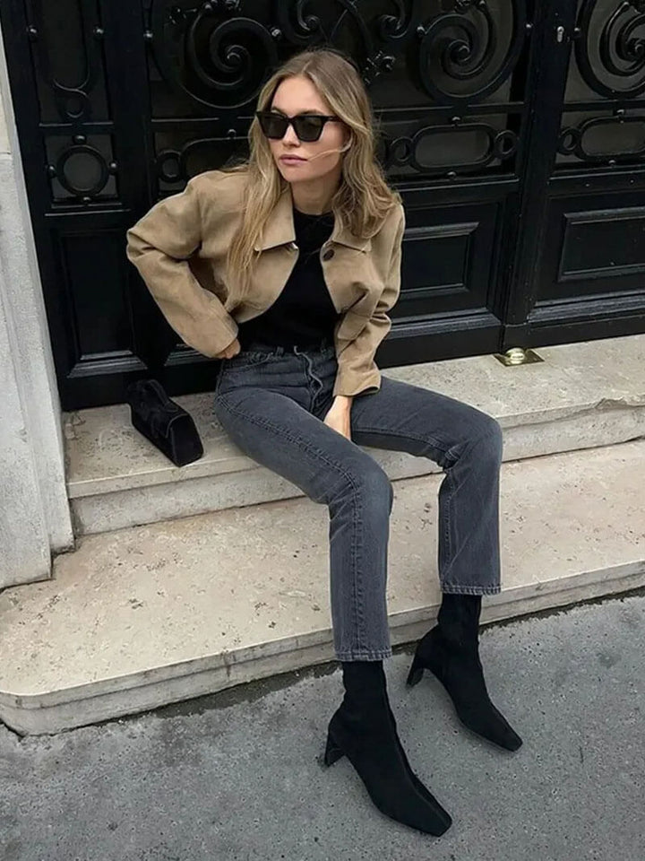 Elena | Faux Suede Jacket