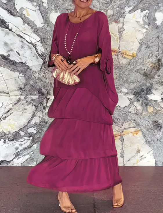 Rose | Loose Round Neck Dress
