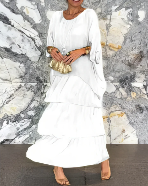Rose | Loose Round Neck Dress