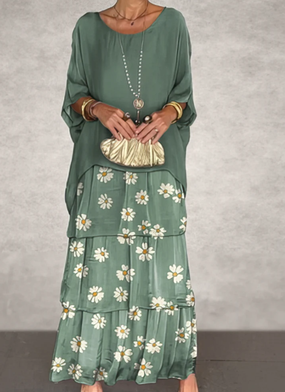 Rose | Loose Round Neck Dress