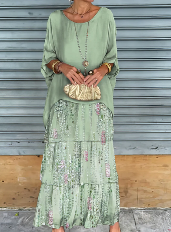 Rose | Loose Round Neck Dress