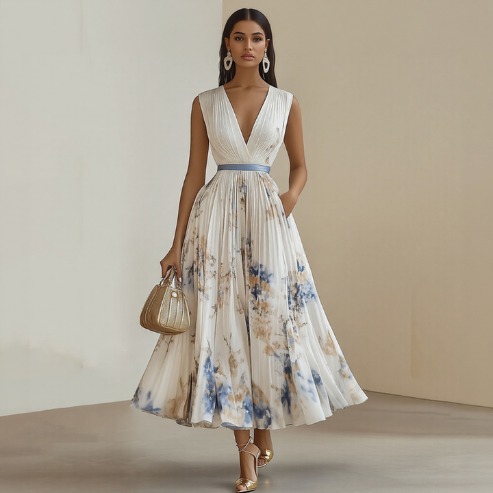 Ally | Bloom Pleated Dress