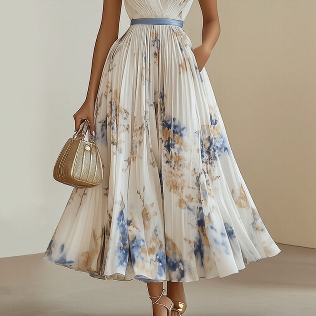 Ally | Bloom Pleated Dress