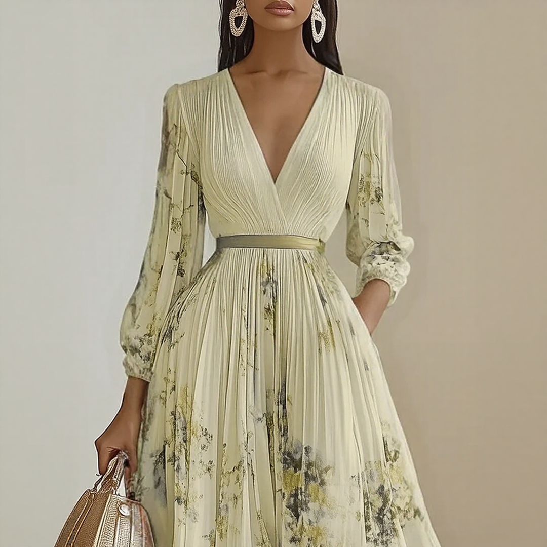 Ally | Bloom Pleated Dress