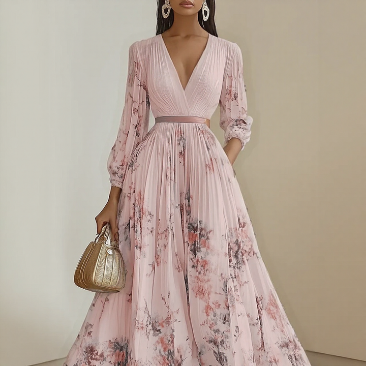 Ally | Bloom Pleated Dress