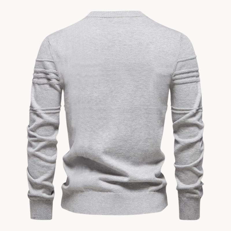 Mason | Men's Sweater with Checkered Design