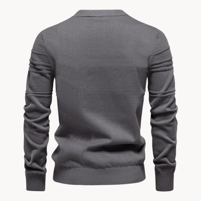 Mason | Men's Sweater with Checkered Design