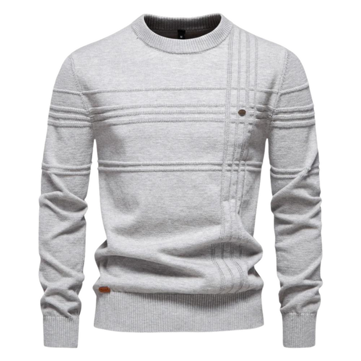 Mason | Men's Sweater with Checkered Design