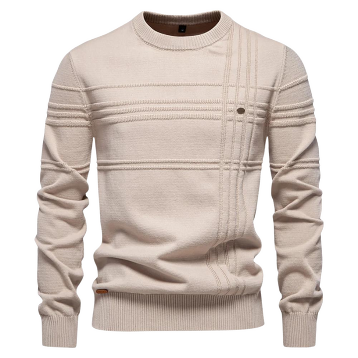 Mason | Men's Sweater with Checkered Design