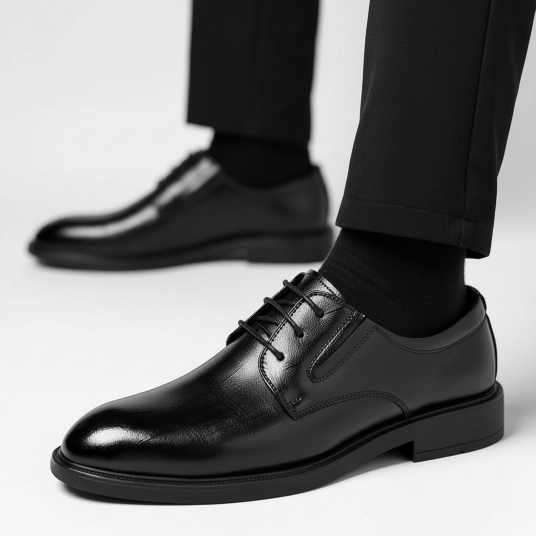 Mason | Leather Black Shoes
