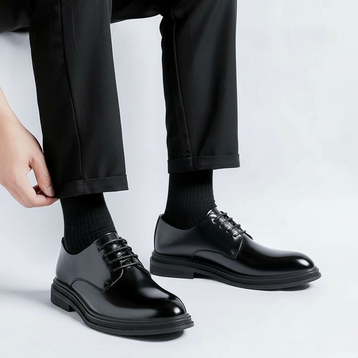 Logan | Black Leather Shoes