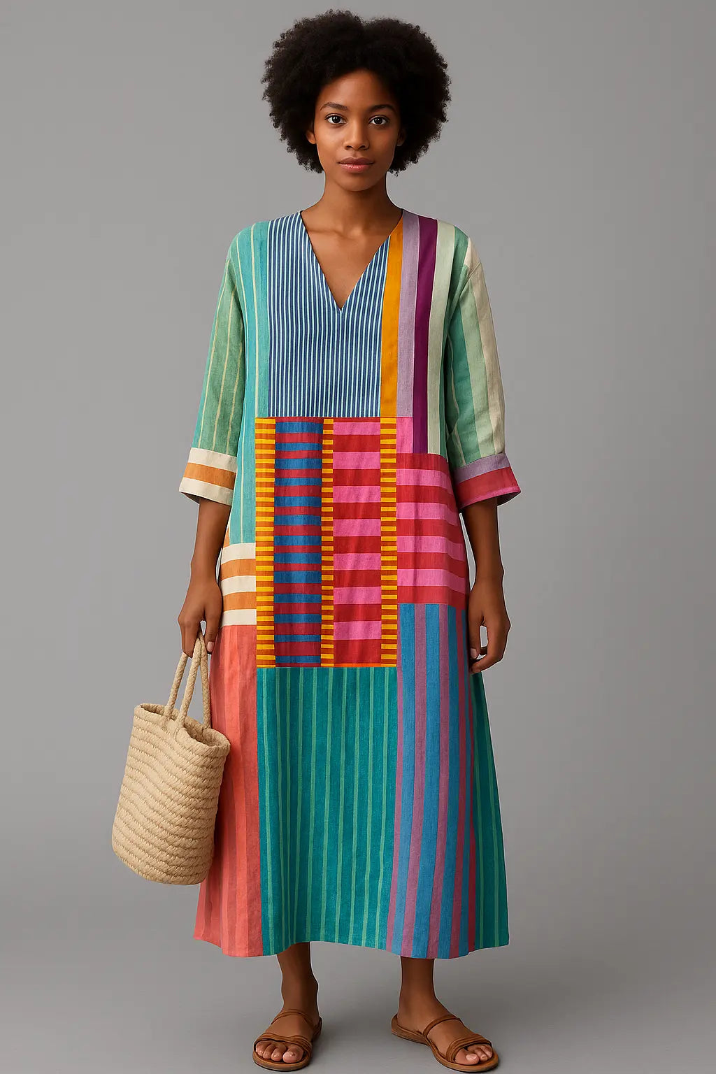 Clara | Geometric Pattern Dress