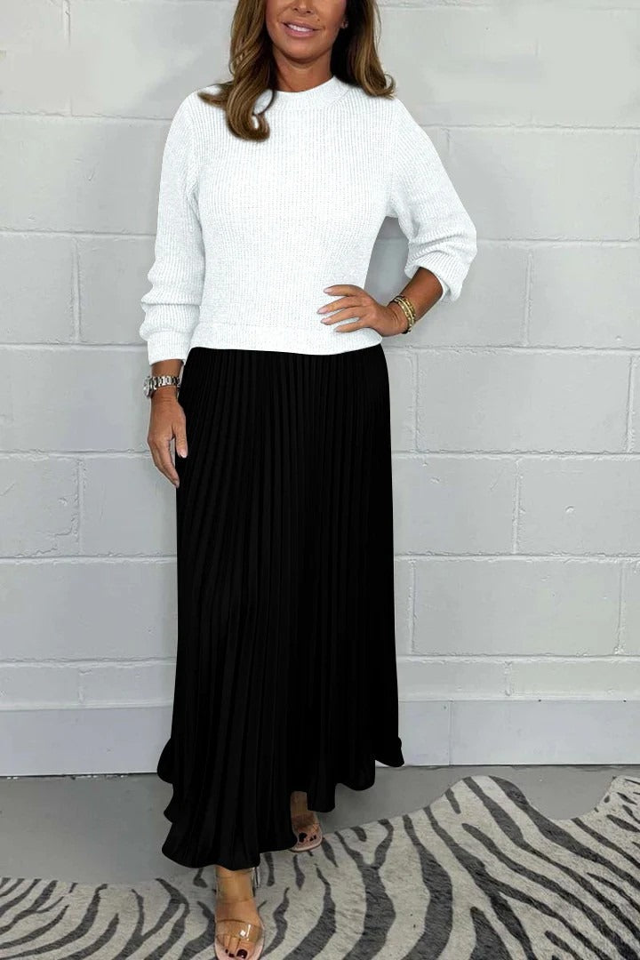 Graciela | Knit-Pleat Dress