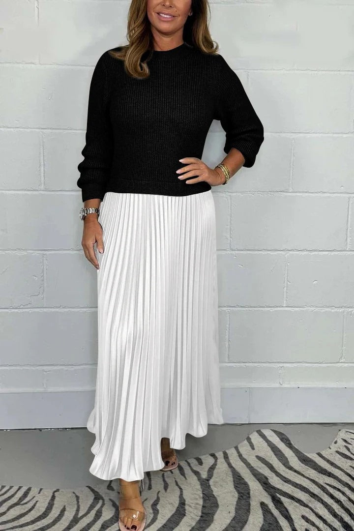 Graciela | Knit-Pleat Dress