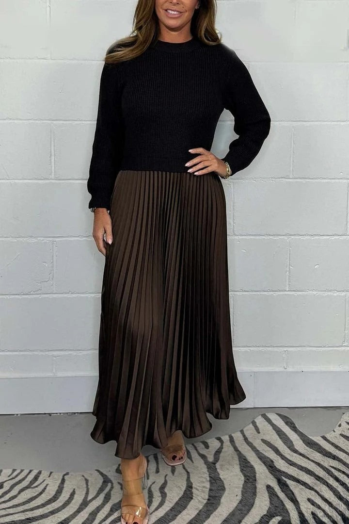 Graciela | Knit-Pleat Dress