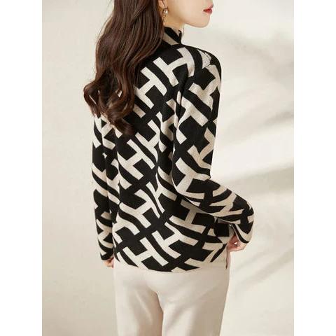 Liz | Elegant Geometric Sweater