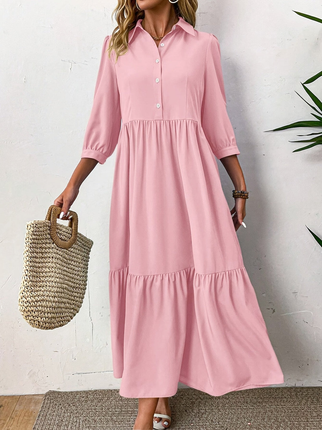 Carly | Button Dress