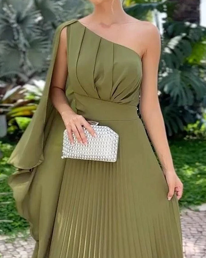 Meliora | One-Shoulder Pleated Dress