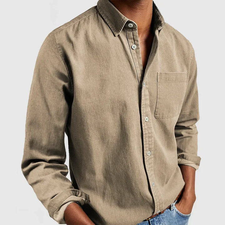 Manny | Long-sleeved shirt for men, handmade