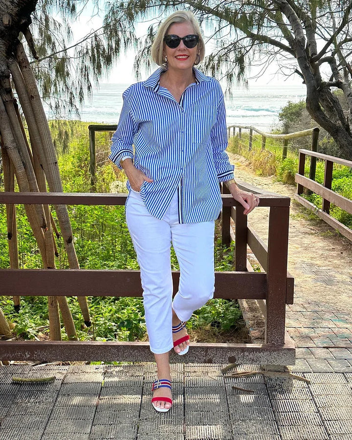 Solenne | Striped Shirt